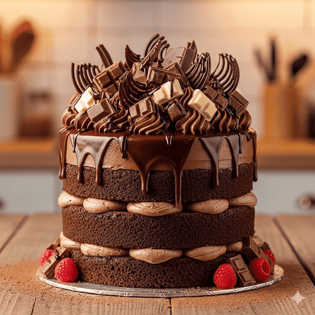 pastel de chocolate