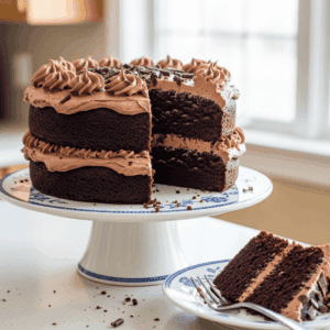 pastel casero de chocolate