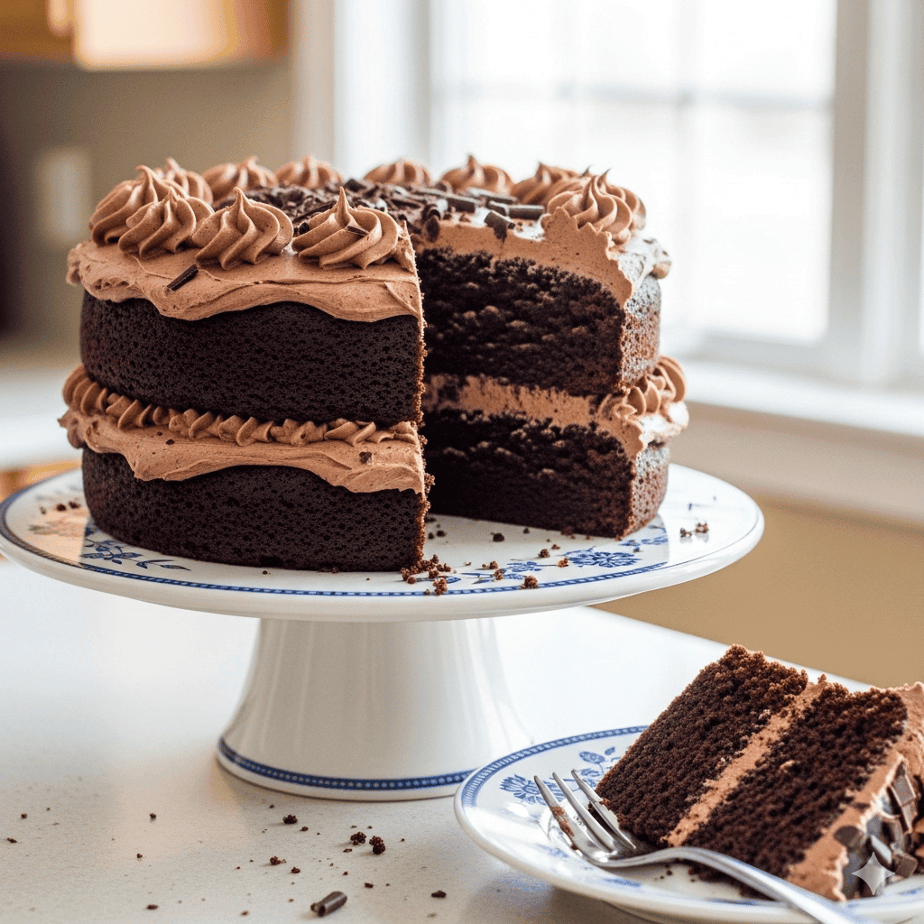 pastel casero de chocolate