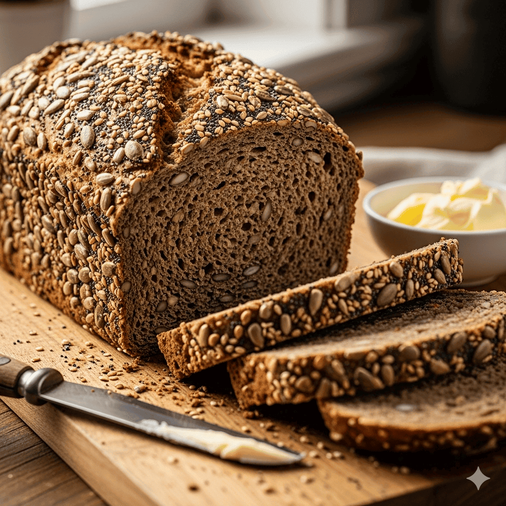 pan de centeno y semillas